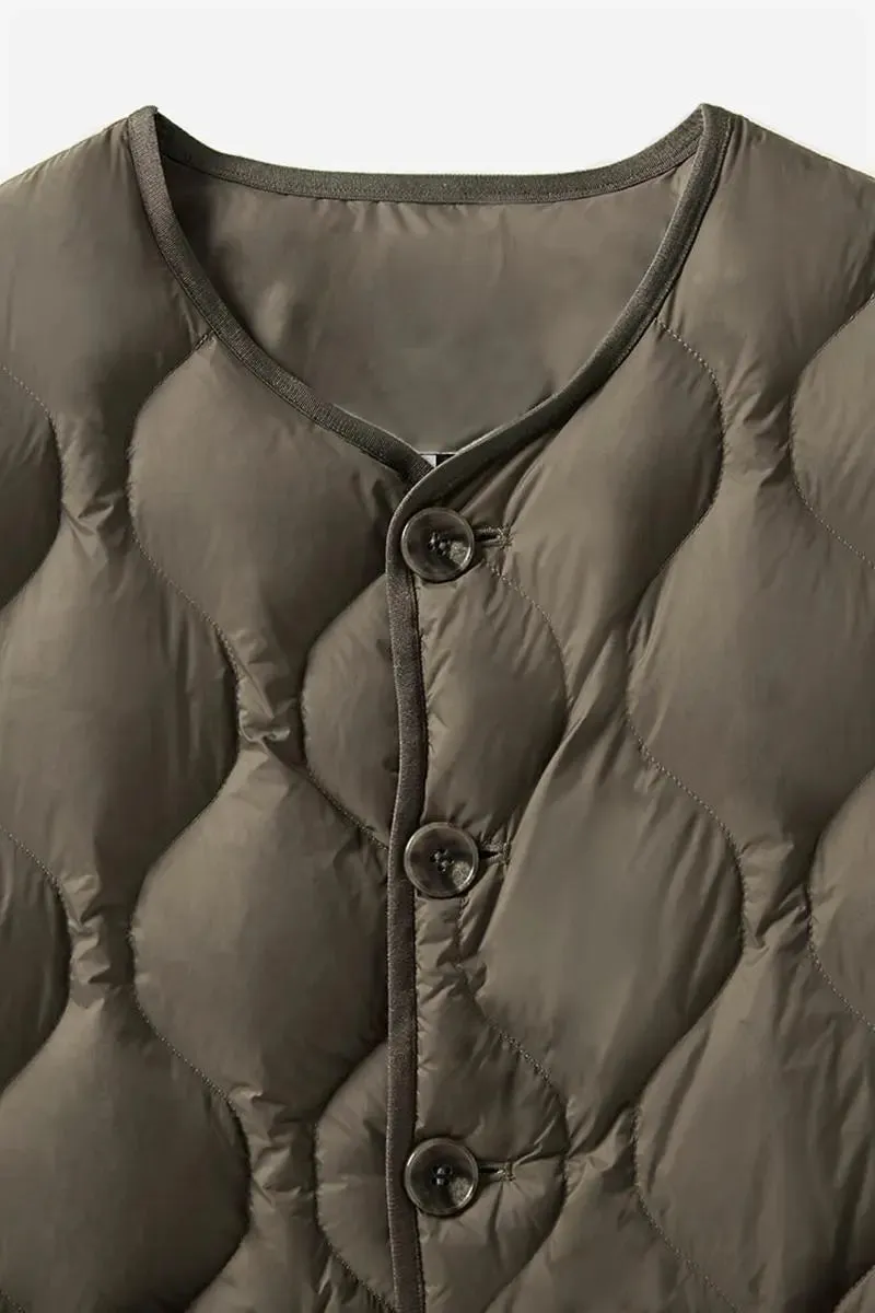 Lightweight Quilted Itilian Goose Down Vest