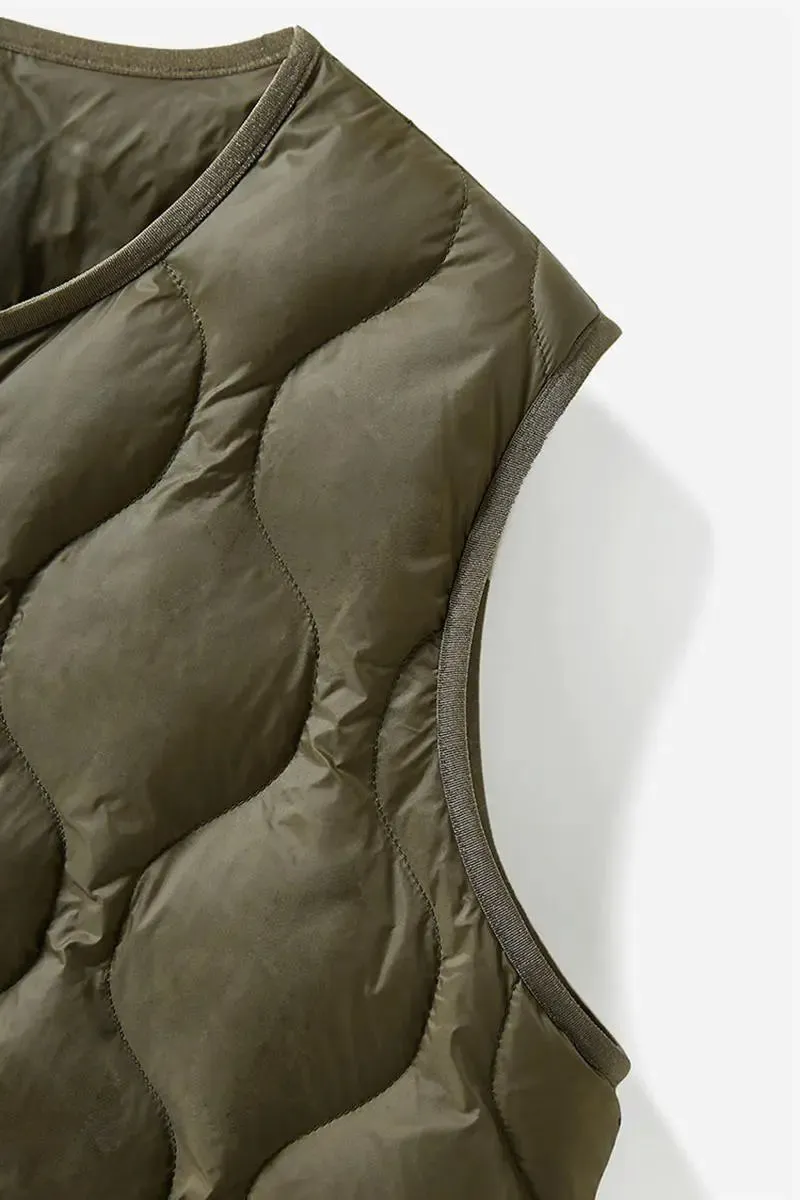 Lightweight Quilted Itilian Goose Down Vest