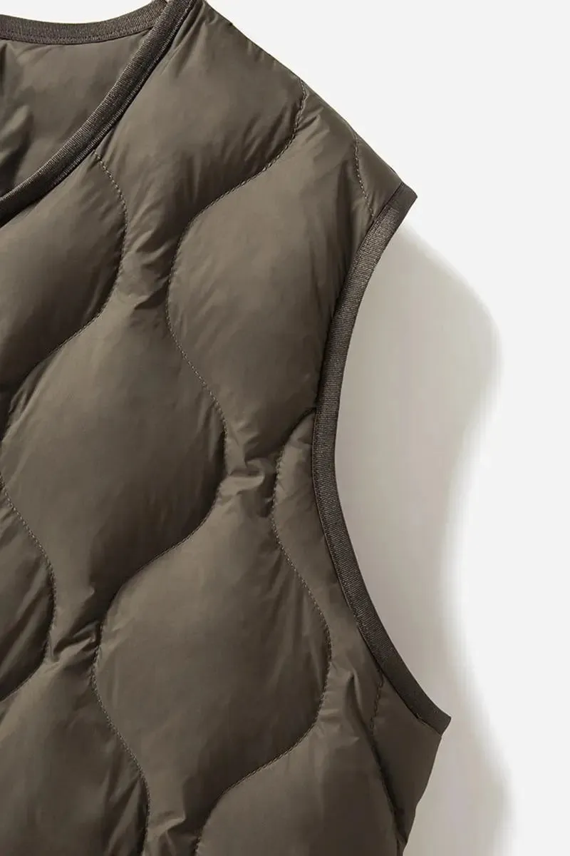 Lightweight Quilted Itilian Goose Down Vest