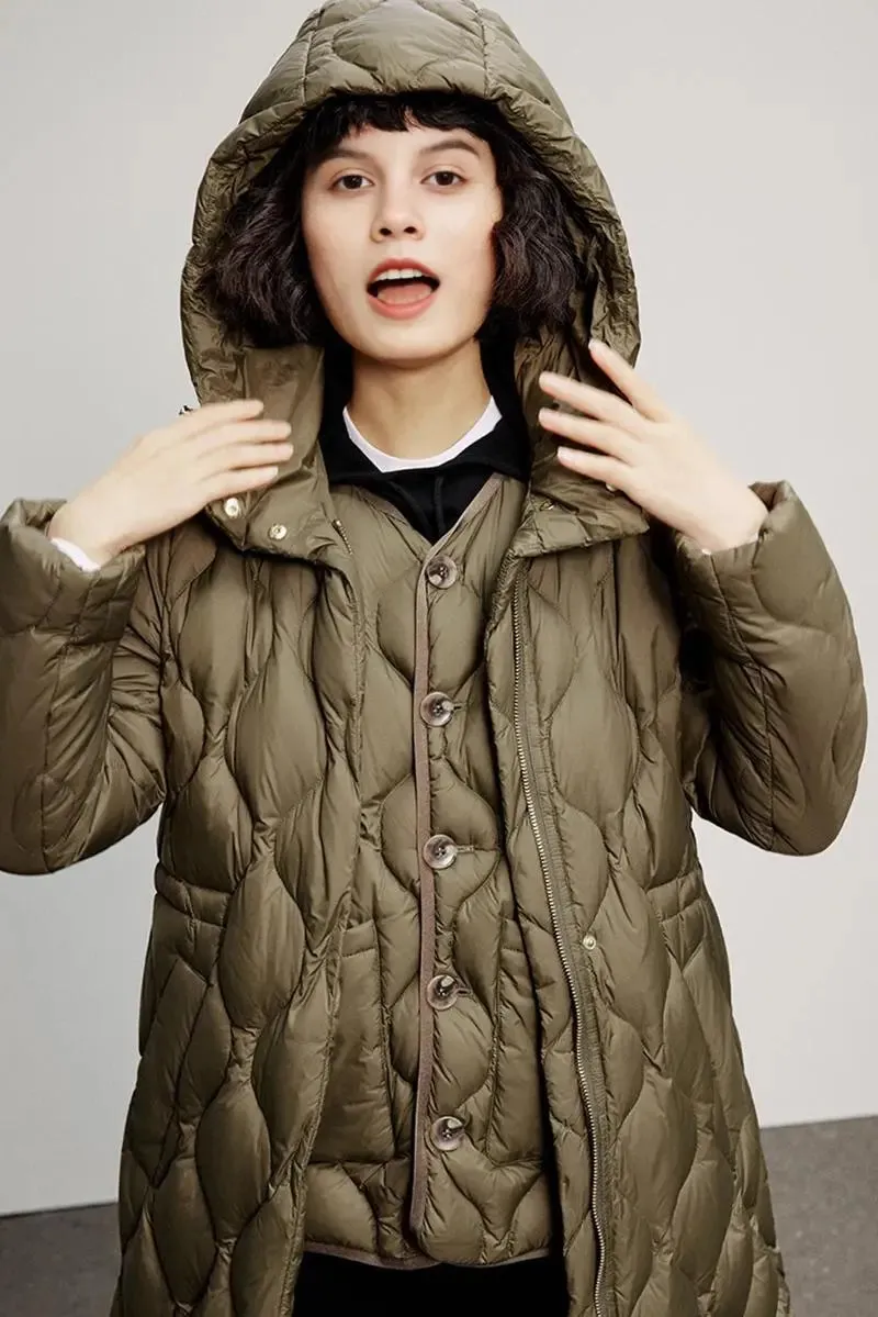 Lightweight Quilted Itilian Goose Down Vest