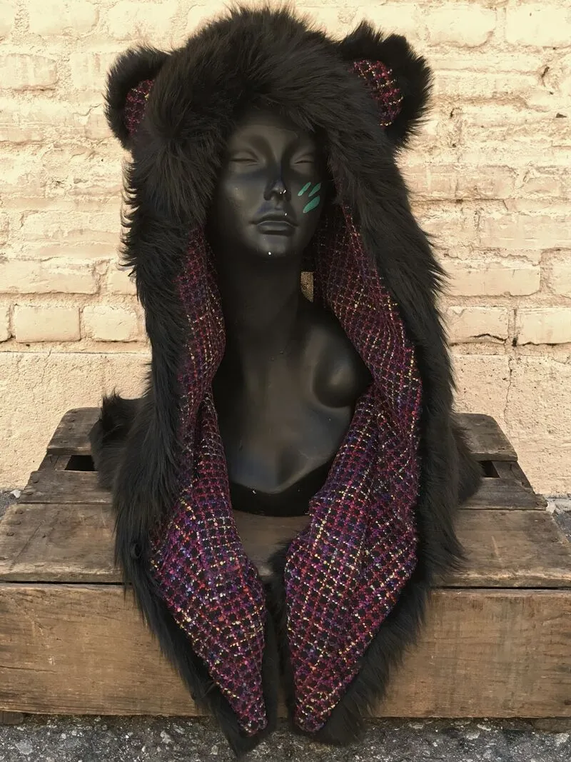 Limited Edition Black Bear Shawl SpiritHood
