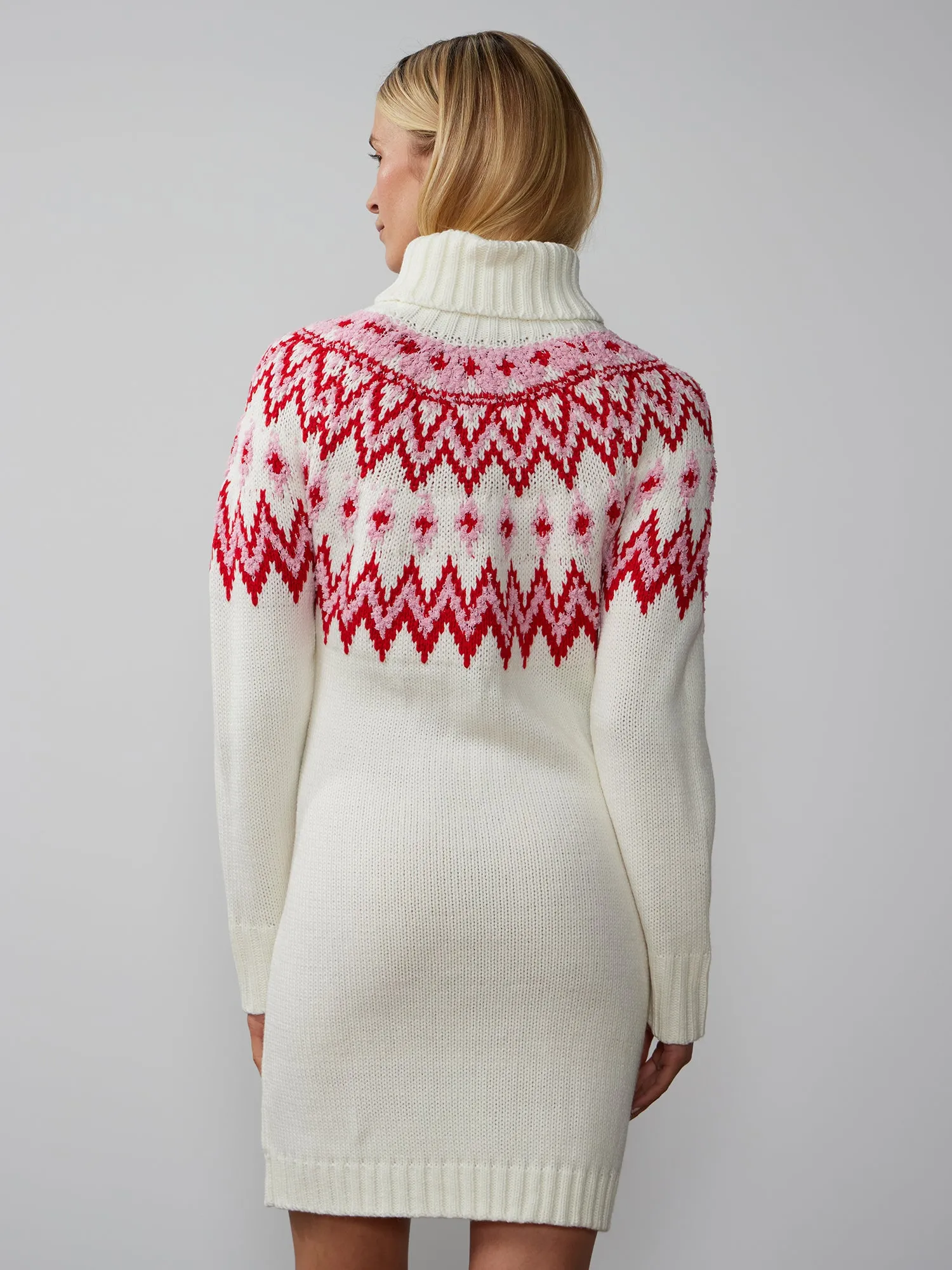 Long Sleeve Fairisle Sweater Dress