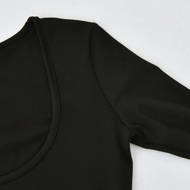 Long sleeve round neck Bodysuit