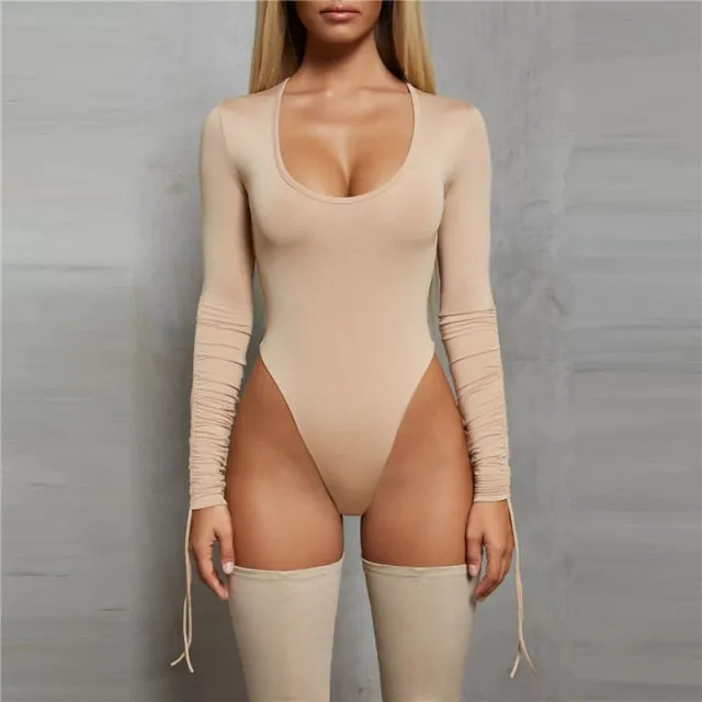 Long sleeve round neck Bodysuit