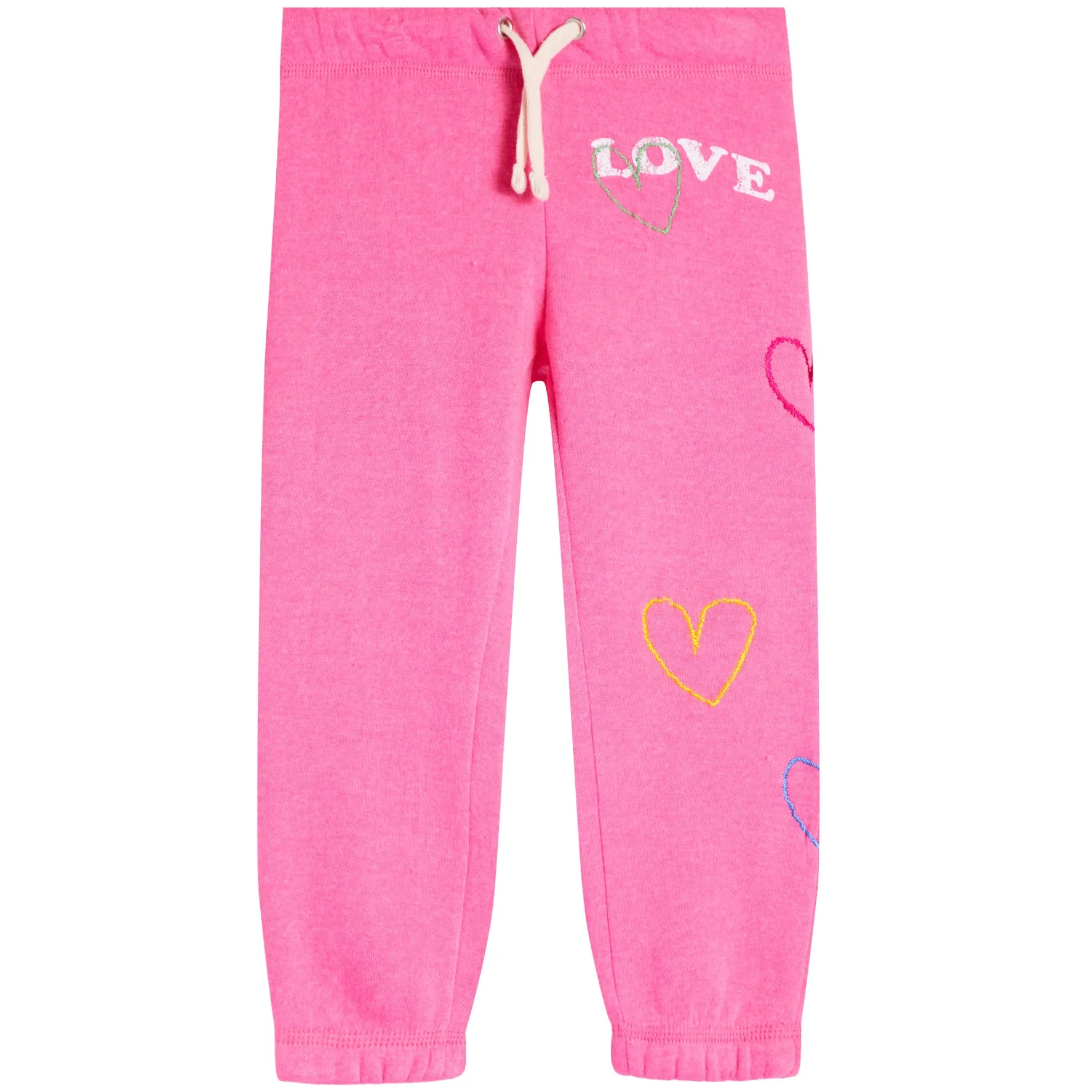 Love Embroidery Heart Jogger
