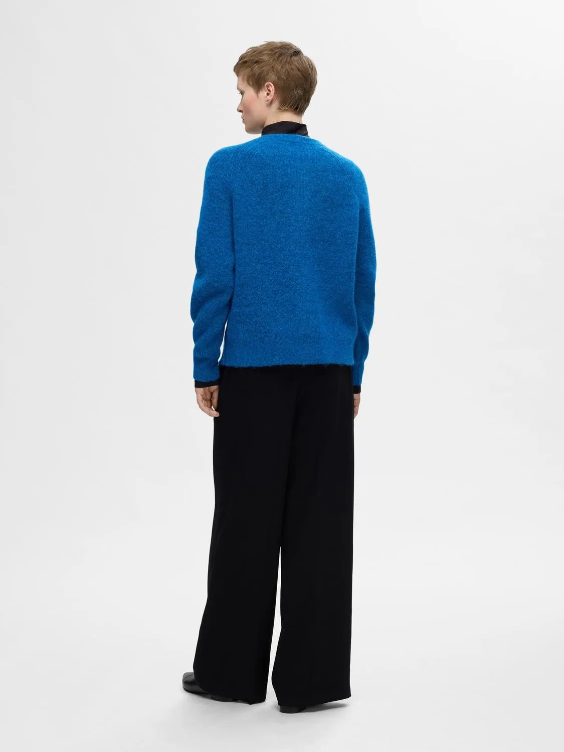 Lulu Ls Knit Short Cardigan - Super Sonic Melange