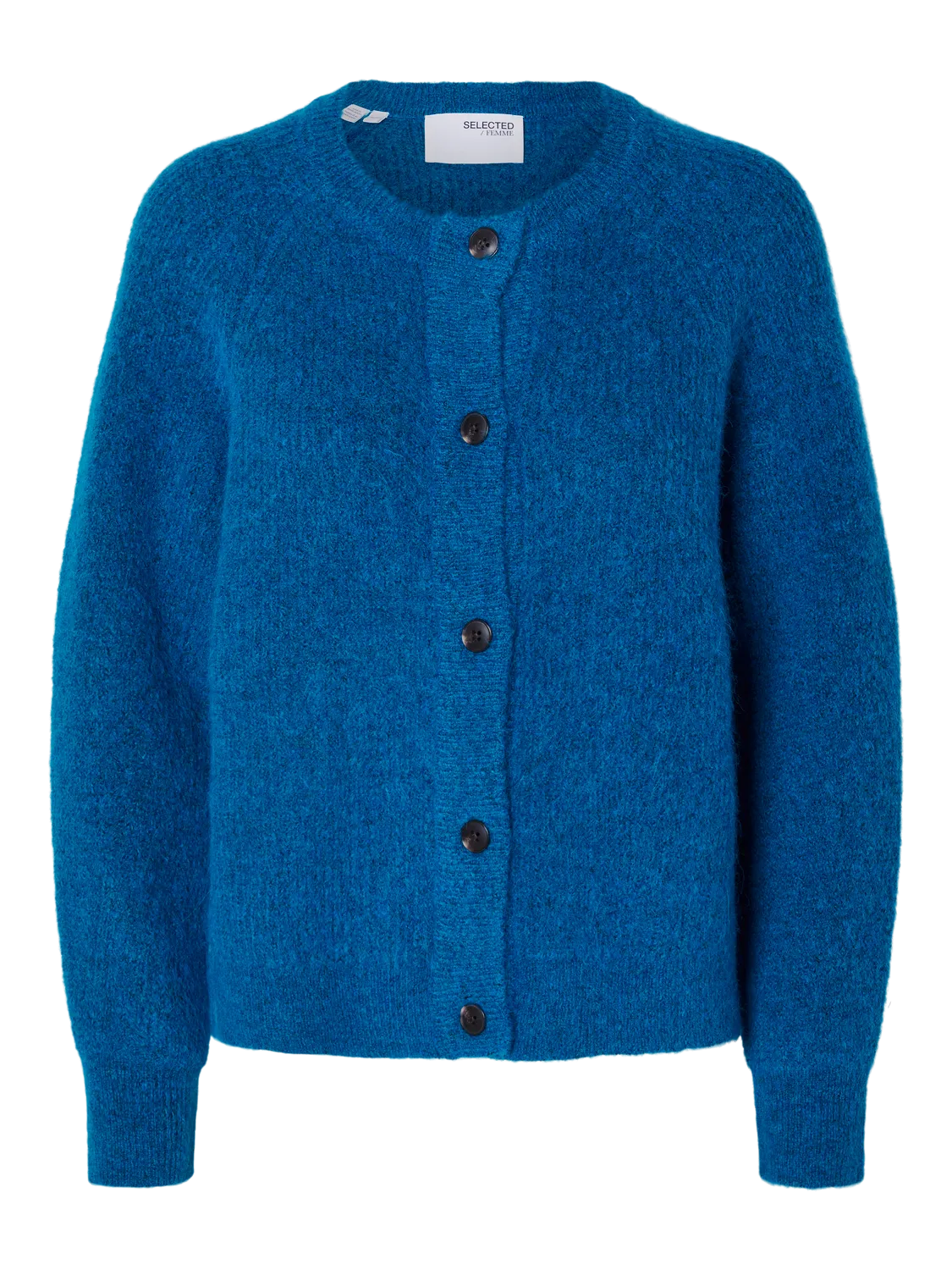 Lulu Ls Knit Short Cardigan - Super Sonic Melange