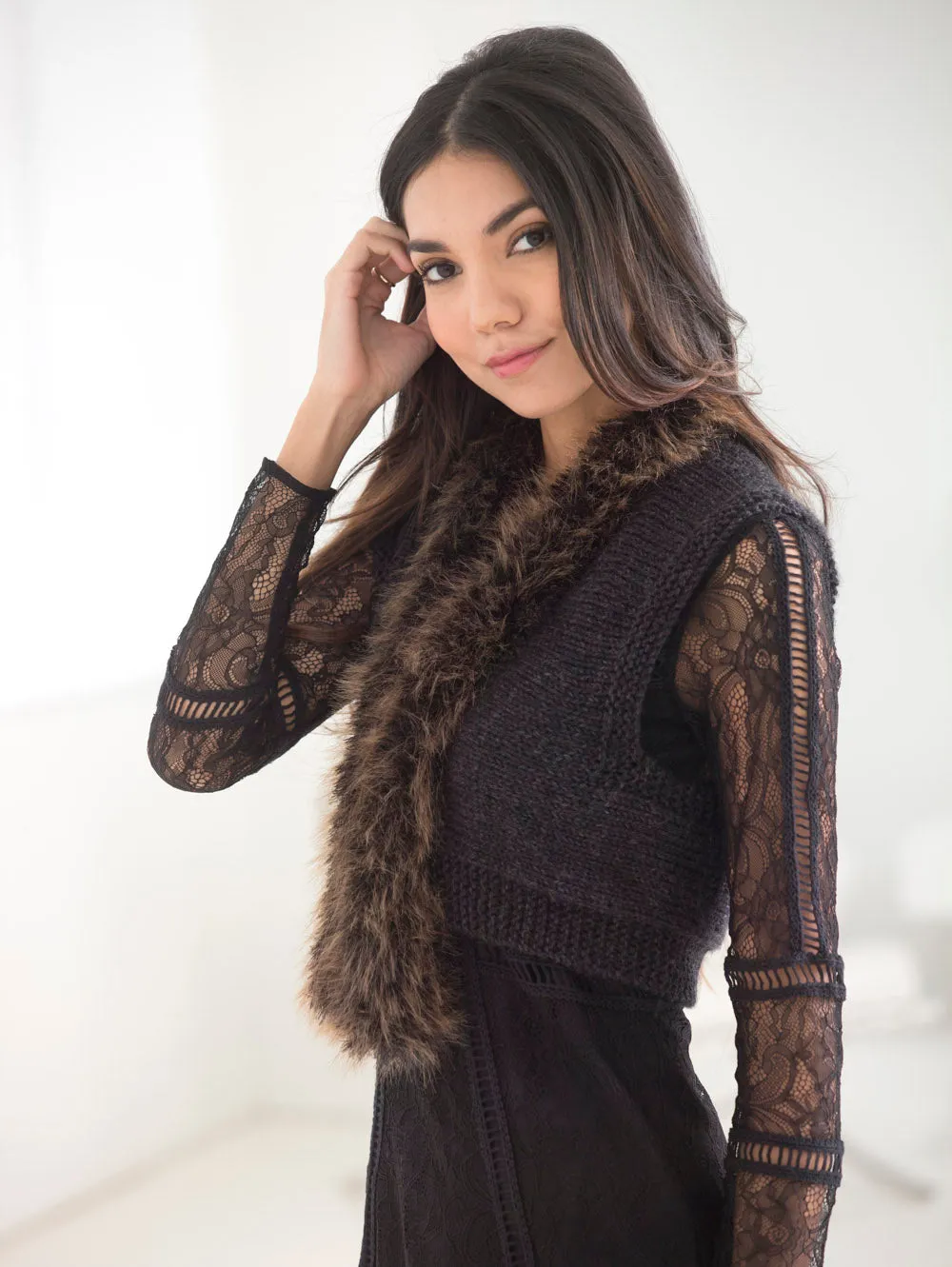 Luxe Cropped Vest (Knit)