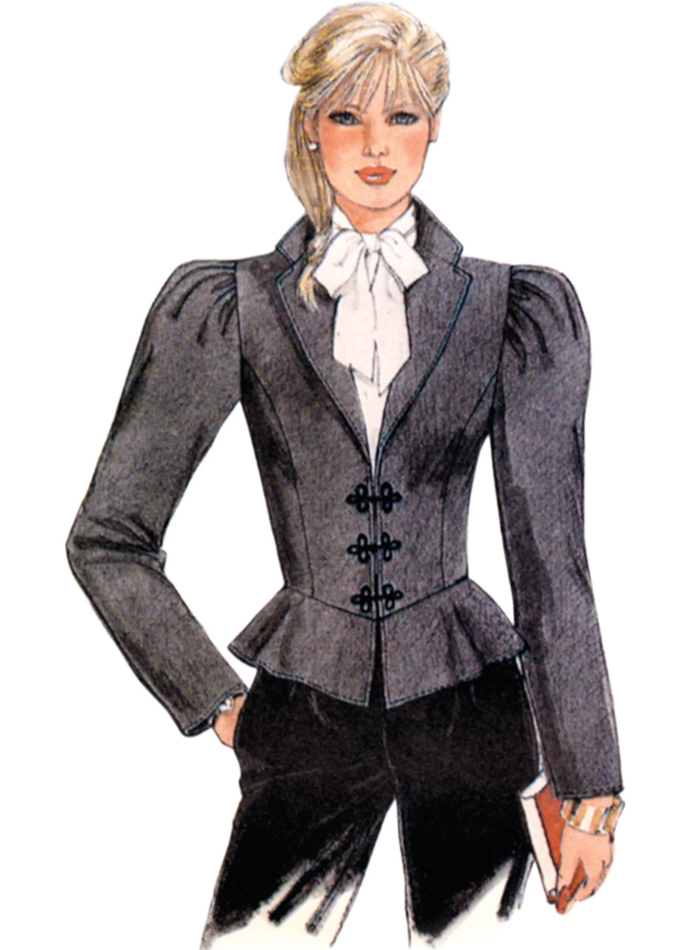 McCall's sewing pattern 8540 Eighties Top and Skirt by Laura Ashley