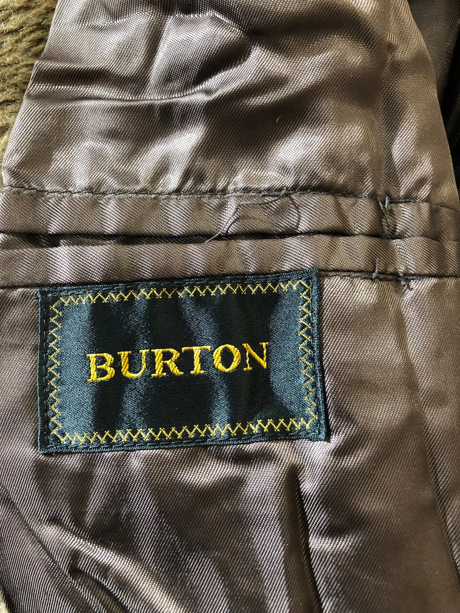 Mens 1970s Double Breasted Teddy Coat by Burton - Size L
