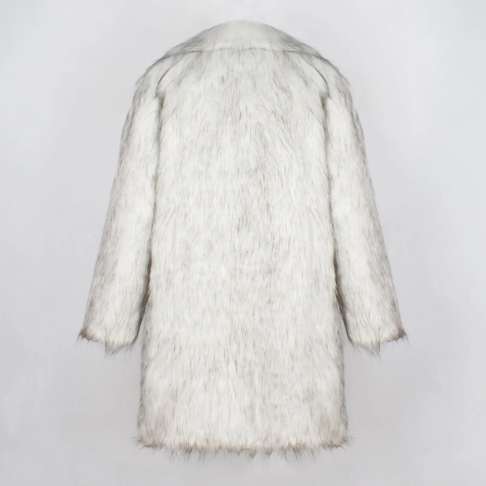 Men's Fur Coat Costume White Faux Fur Outfit Halloween Costumes