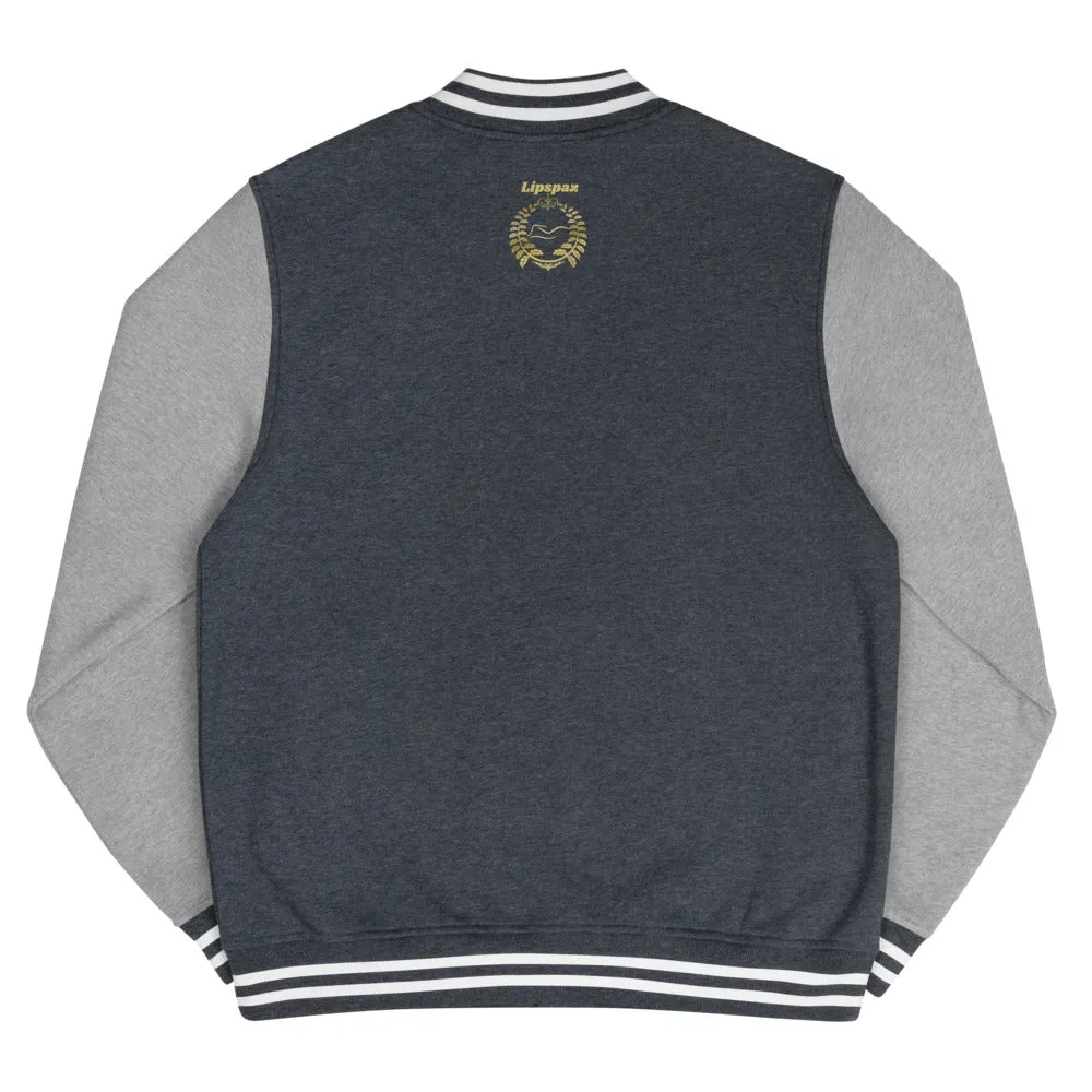 Men's Gold Letterman Jacket