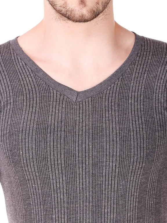 MEN'S HALF SLEEVES COTTON THERMAL SET ( V-NECK VEST AND TROUSER)