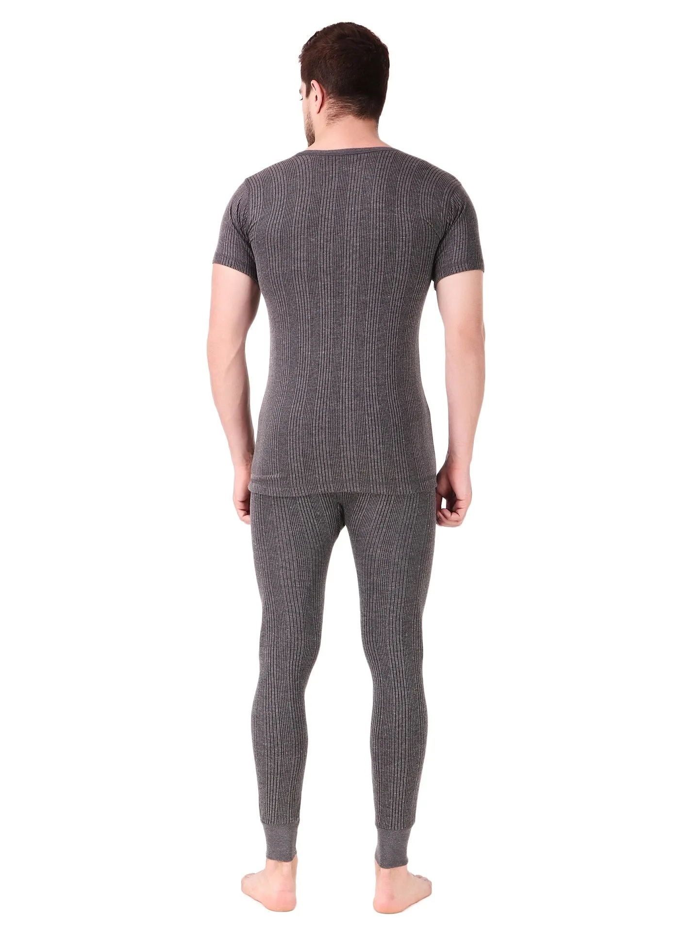 MEN'S HALF SLEEVES COTTON THERMAL SET ( V-NECK VEST AND TROUSER)