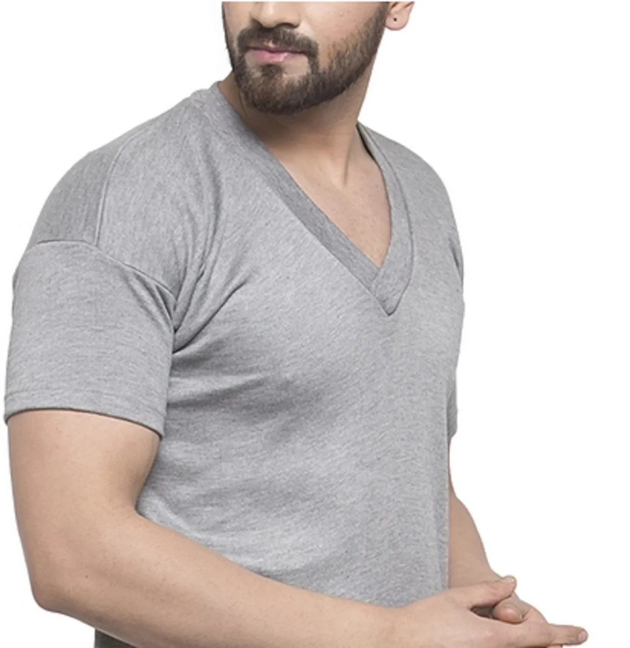MEN'S HALF SLEEVES THERMAL SET ( V NECK VEST AND TROUSER)