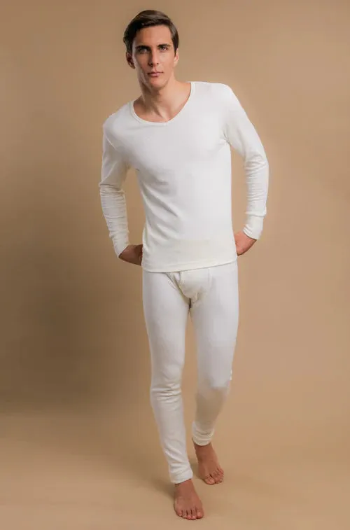 Men's Organic Thermal Top and Bottoms - S, M, L, XL