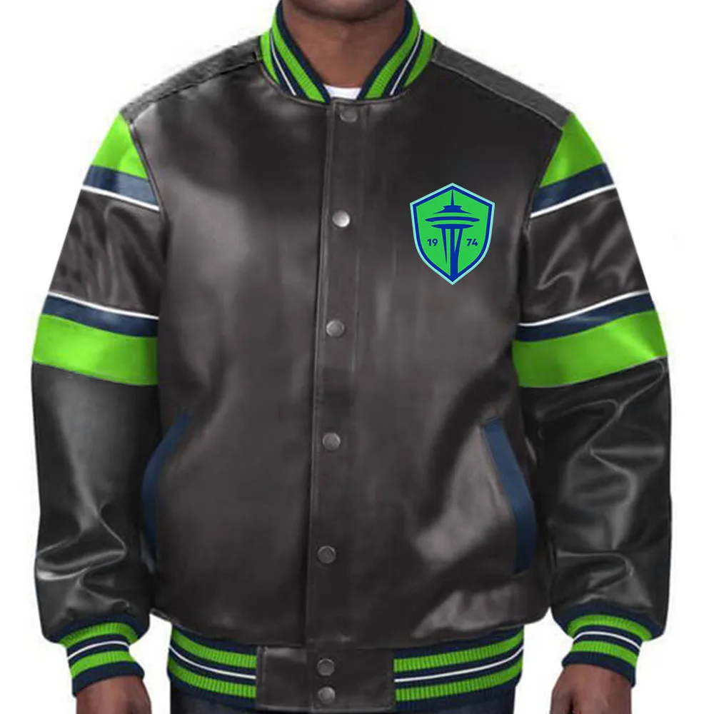 MLS Seattle Sounders FC Leather Jacket