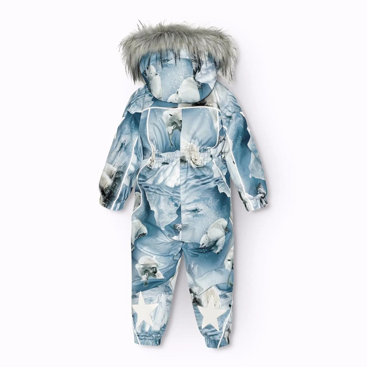 Molo Polar Bear Joy Pyxis Fur Snowsuit