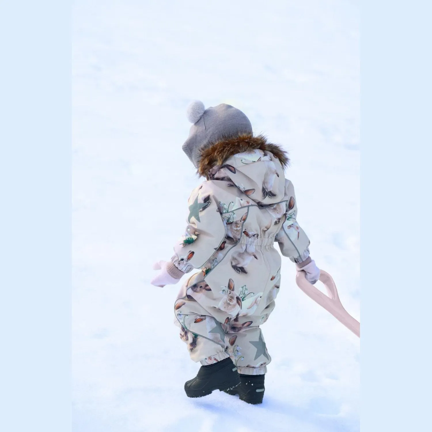 Molo Polar Bear Joy Pyxis Fur Snowsuit