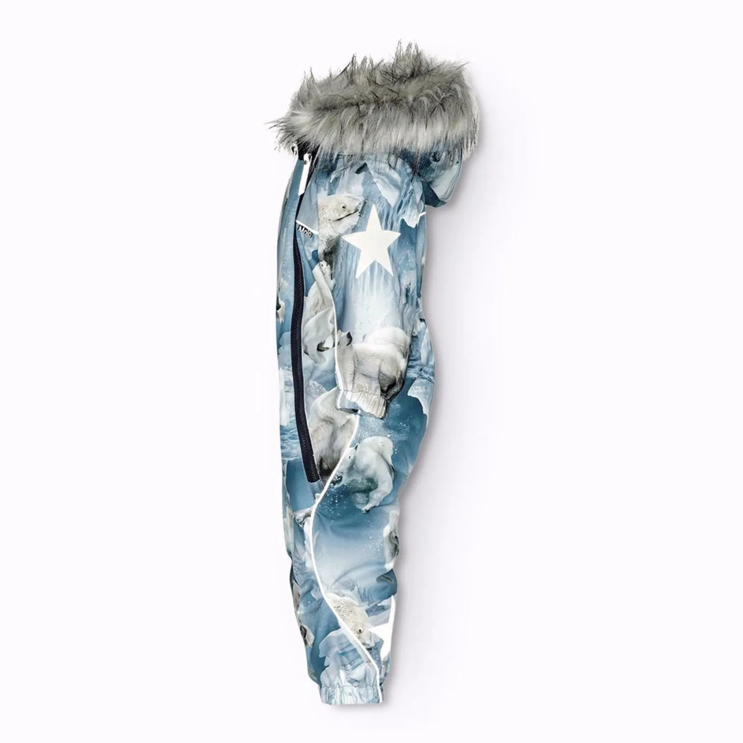 Molo Polar Bear Joy Pyxis Fur Snowsuit