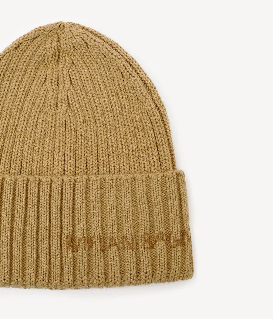 Monogram-embroidered Wool-blend  Beanie