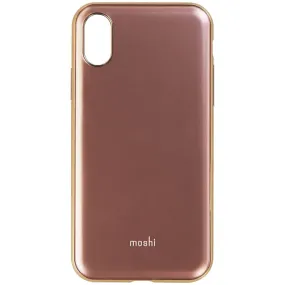 Moshi iGlaze Series Hybrid Hard Case for Apple iPhone X - Pink / Gold