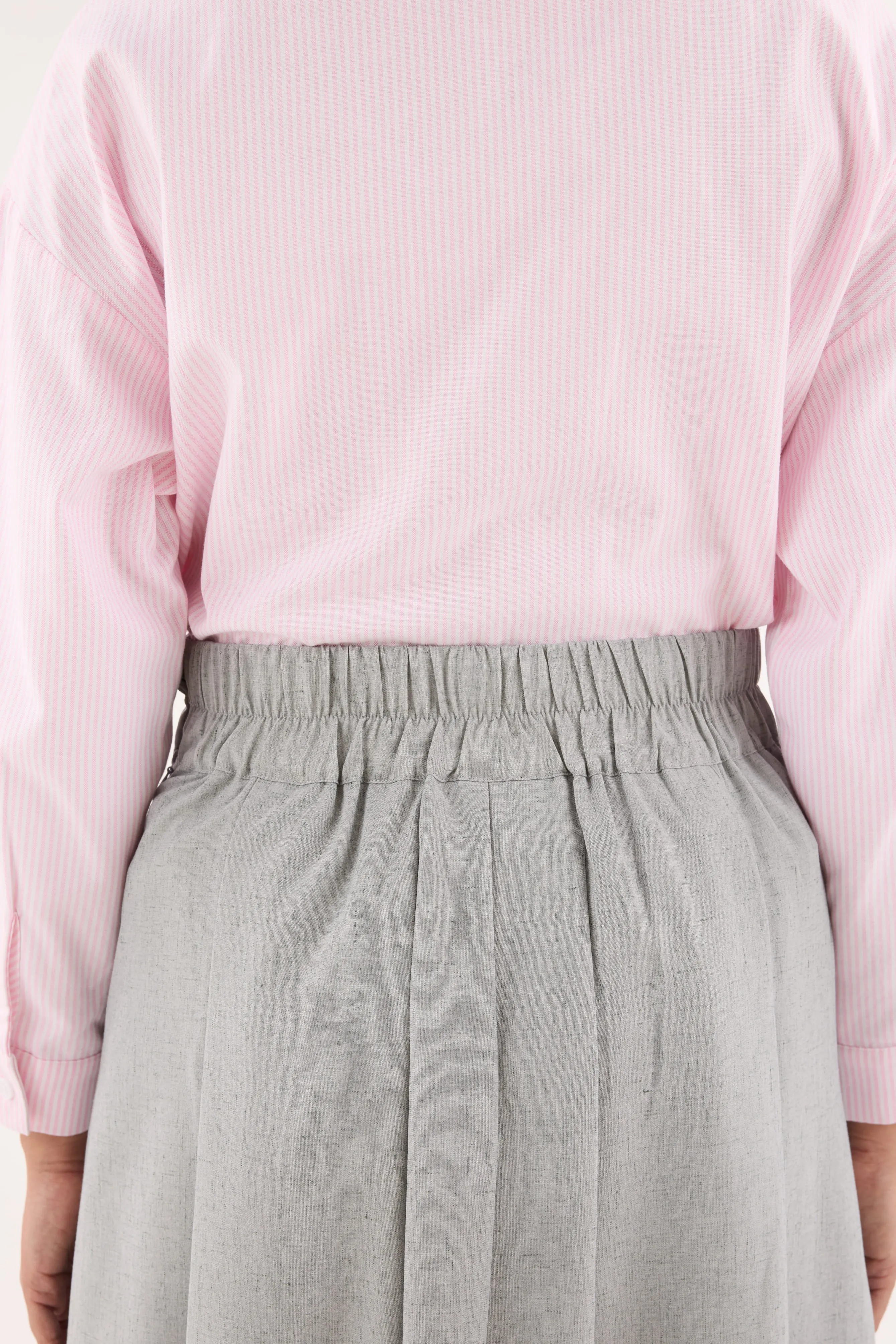Nelly Grey Pleated Skirt