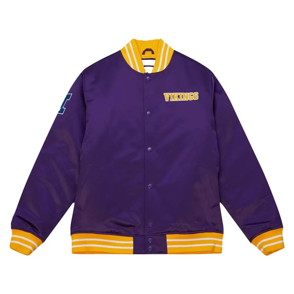 NFL Minnesota Vikings Mitchell Ness Satin Jacket