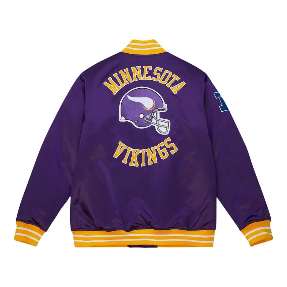 NFL Minnesota Vikings Mitchell Ness Satin Jacket