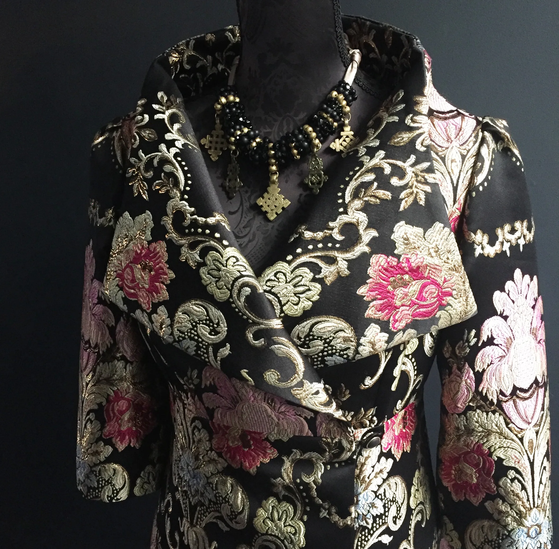 Nikita Coat Dress - Luxe brocade