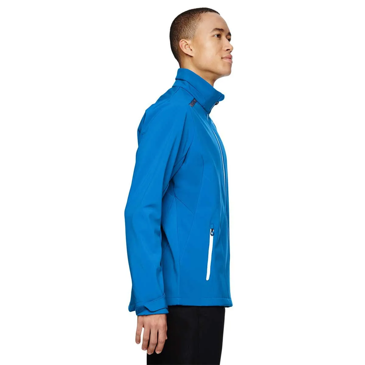 North End Men's Olympic Blue Excursion Jacket with Laser Stitch Accents