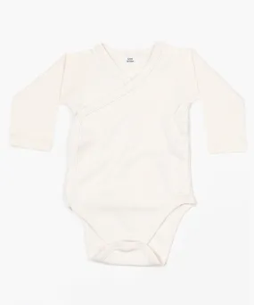 Organic Natural - Baby long sleeve kimono bodysuit