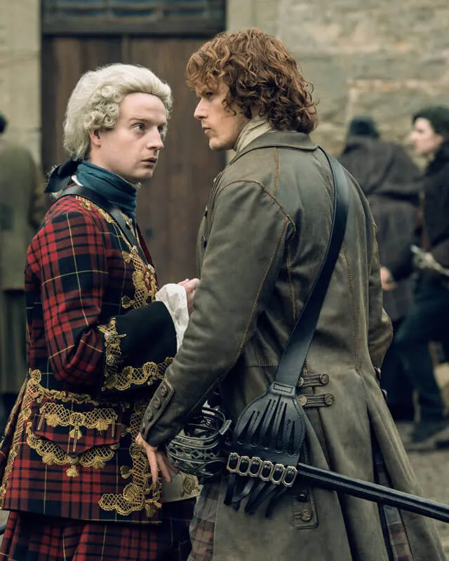 Outlander Jamie Fraser Distressed Leather Coat