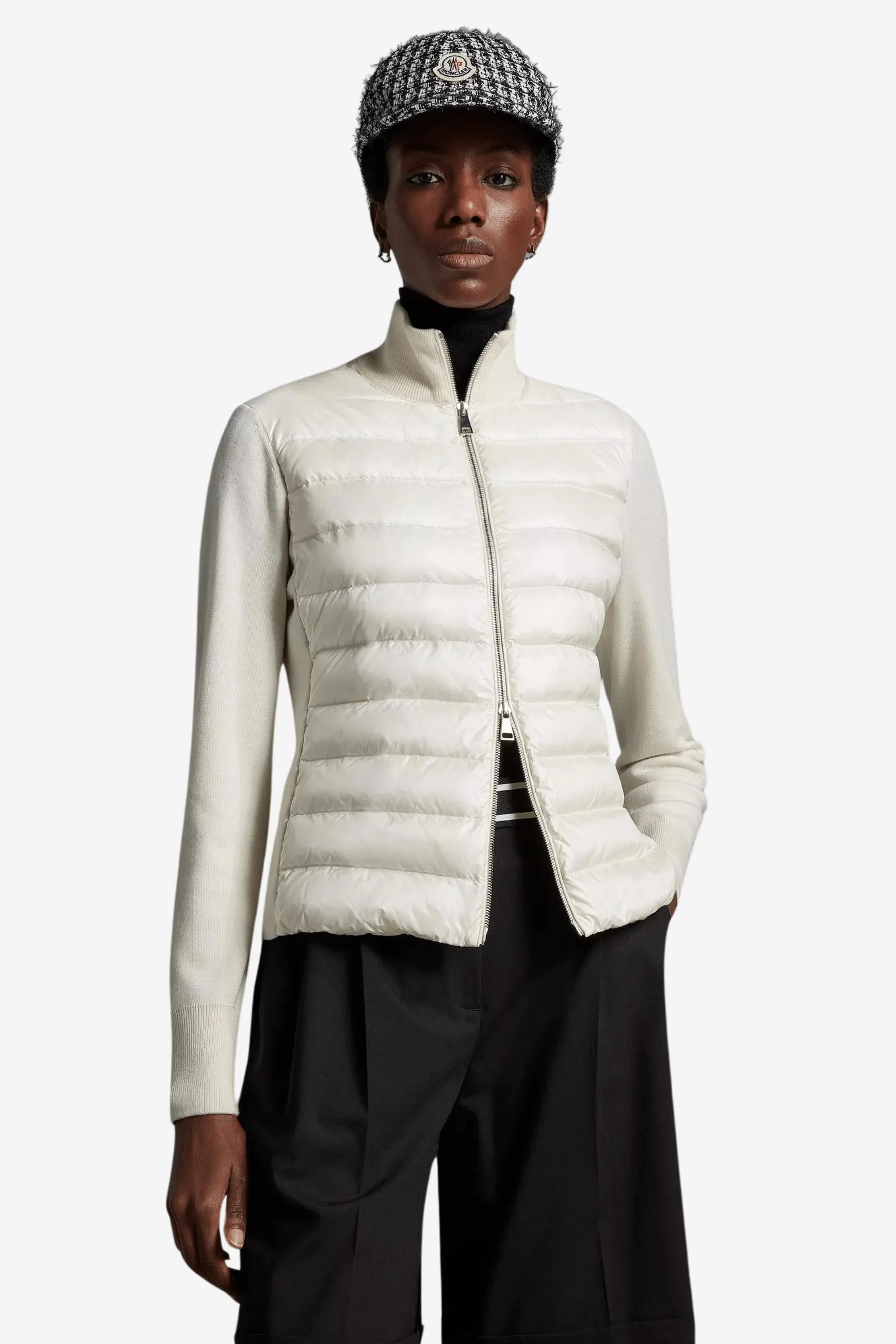 Padded Wool Cardigan