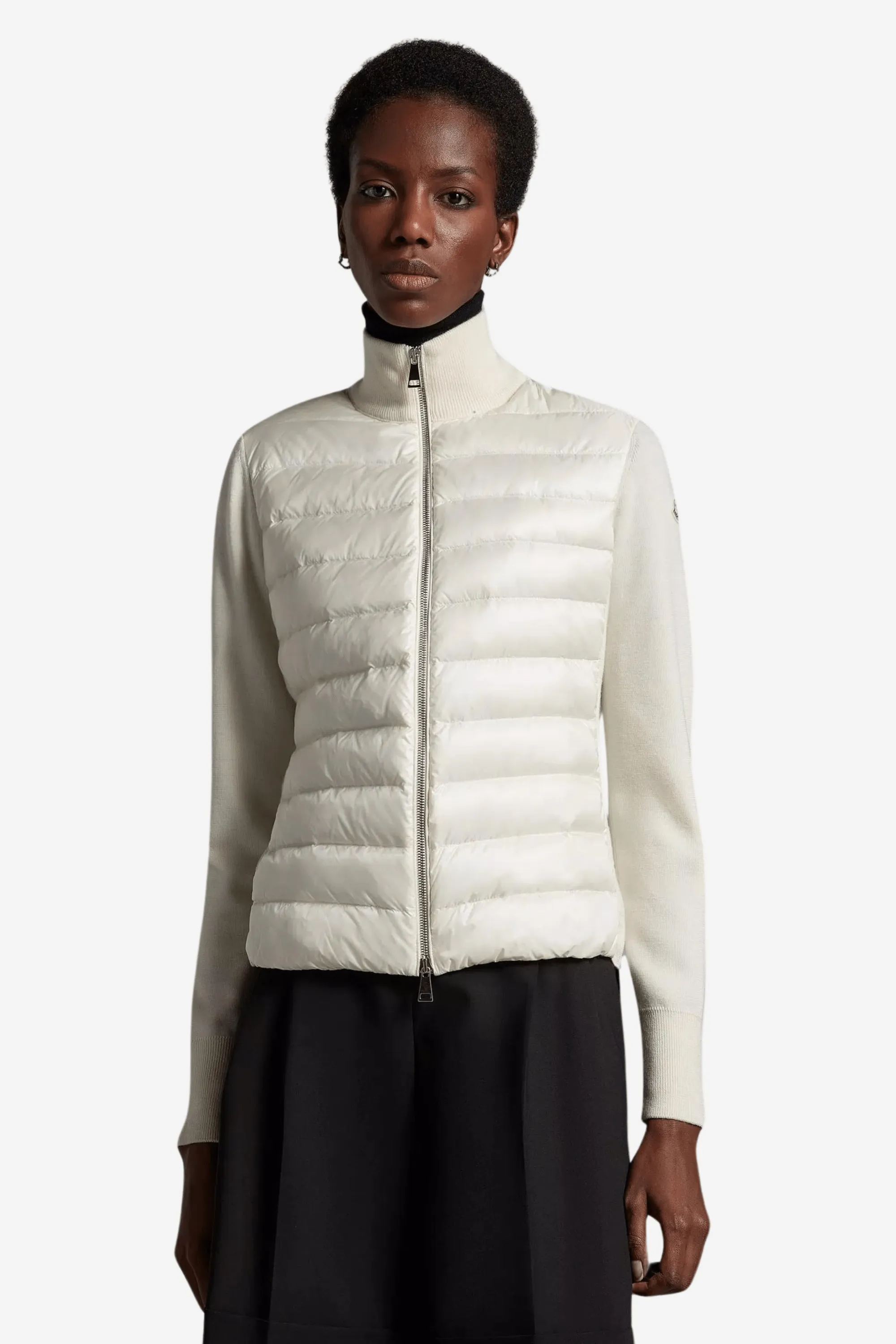 Padded Wool Cardigan