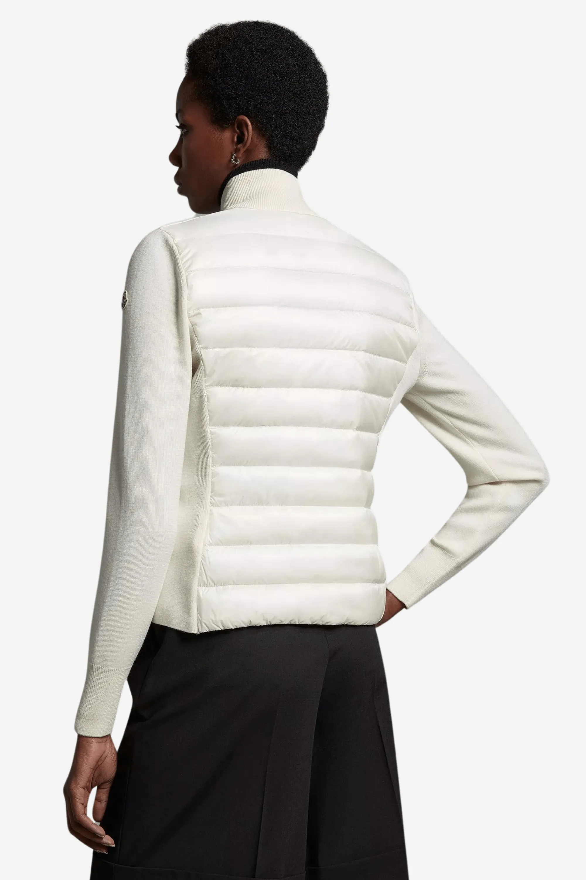 Padded Wool Cardigan