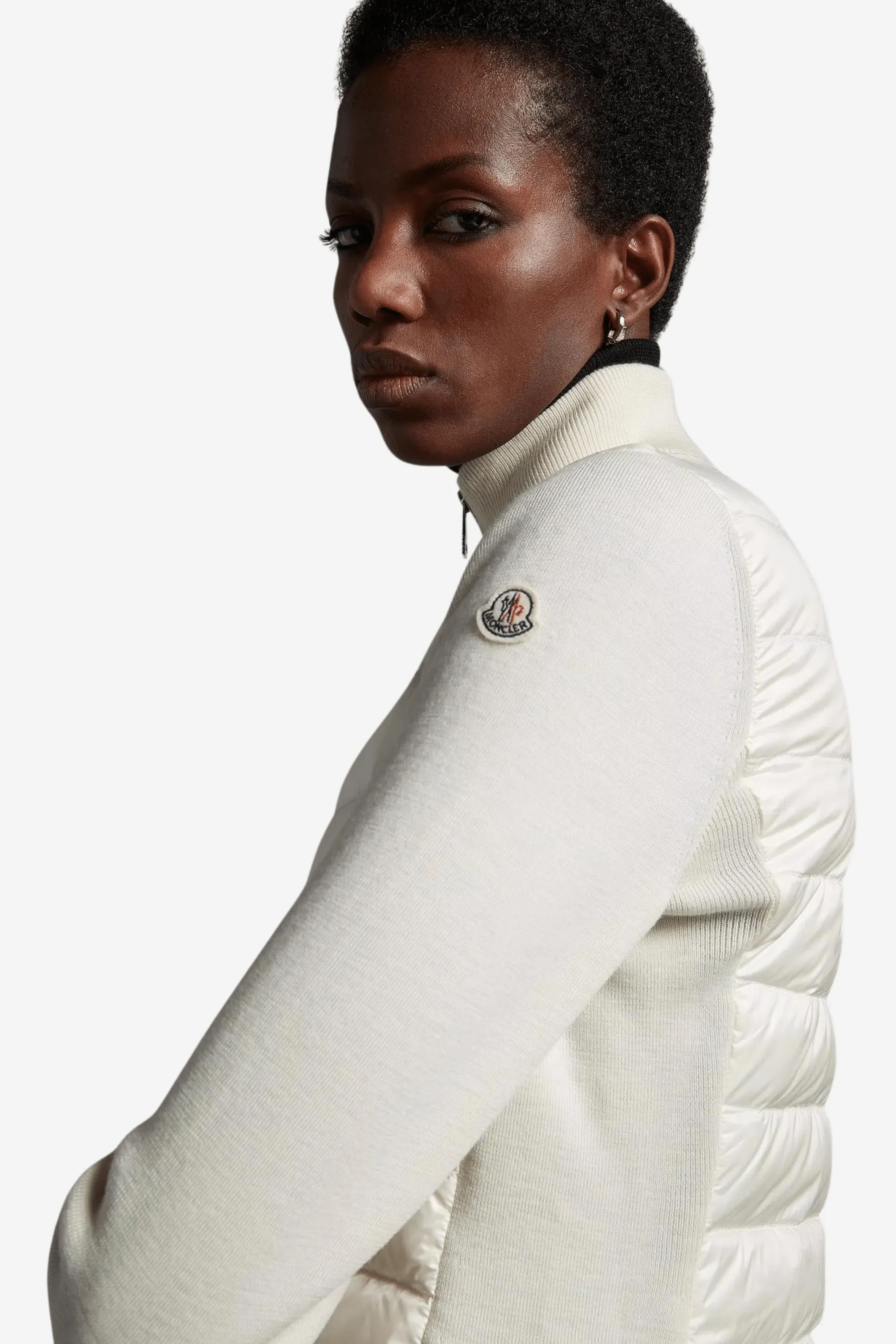 Padded Wool Cardigan