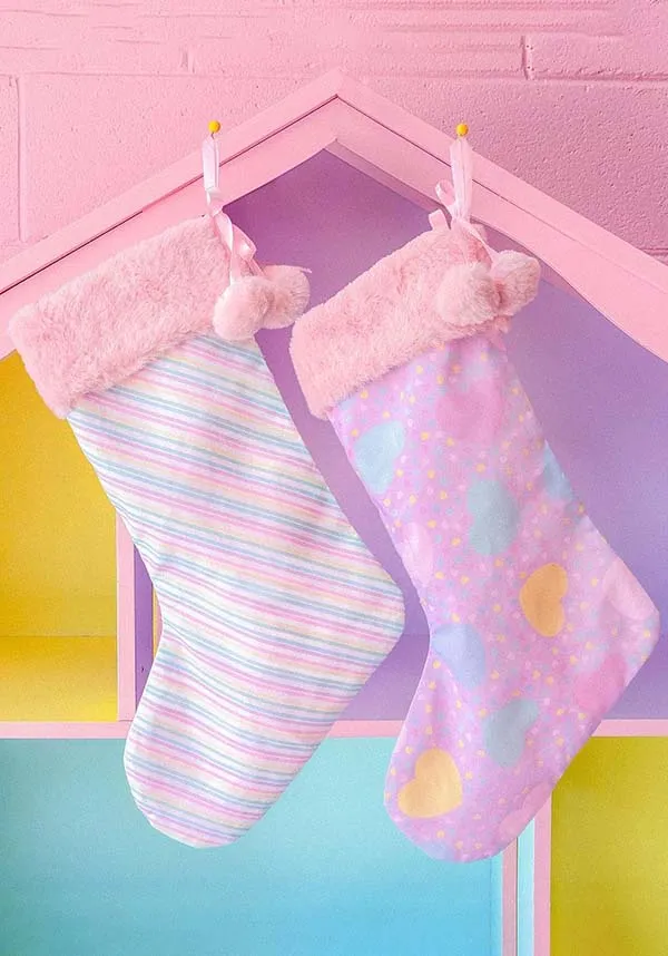 Pastel Candy Cane | HOLIDAY STOCKING