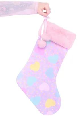 Pastel Hearts | HOLIDAY STOCKING