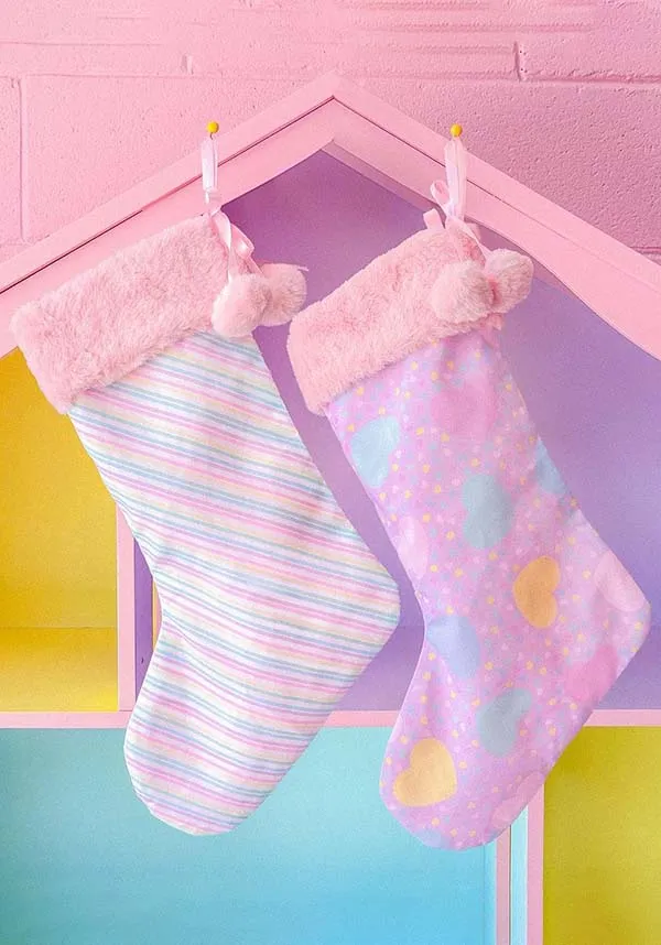 Pastel Hearts | HOLIDAY STOCKING