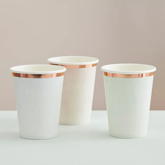 Pastel Watercolour Cups (8 pack)