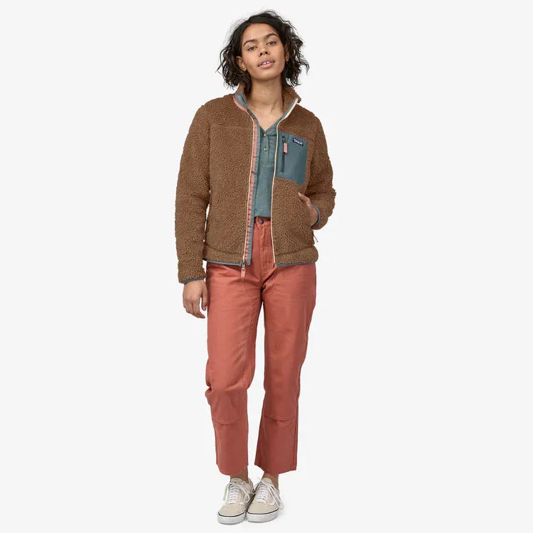 Patagonia Women's Classic Retro-X® Jacket Pampas Tan w/Nouveau Green