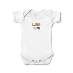 Personalized LSU Tigers Bodysuit
