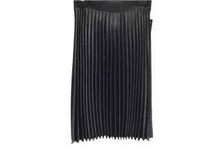 Pleated Satin Skirt 615