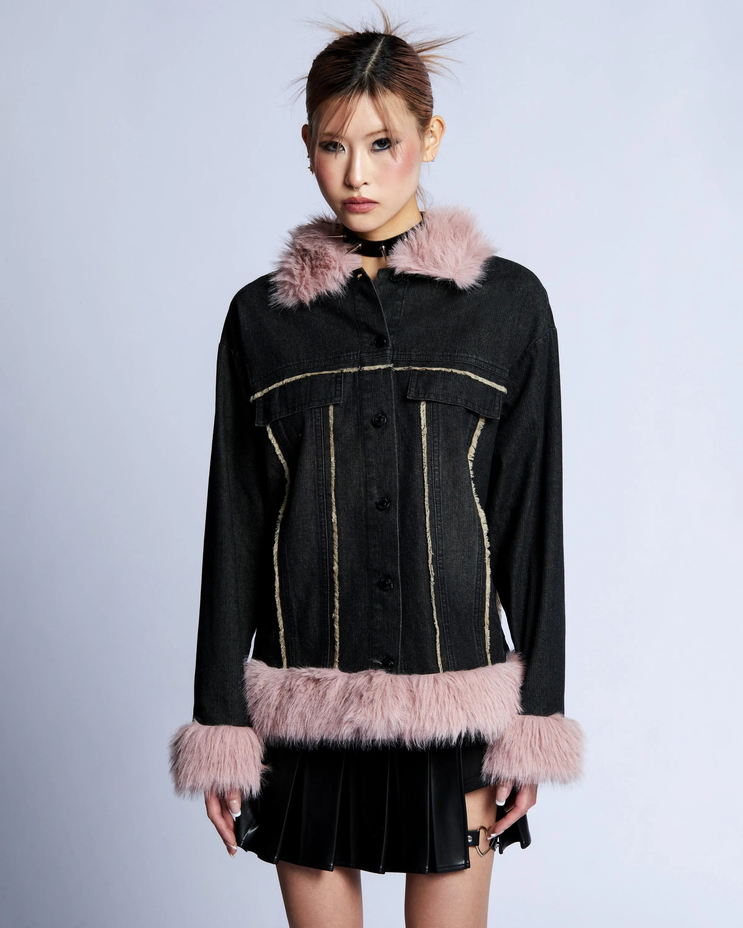 Pretty in Pink Fur Coat