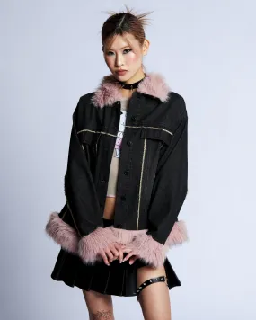 Pretty in Pink Fur Coat