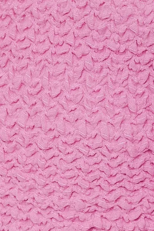 Pretty In Pink Textured Cropped Cardigan