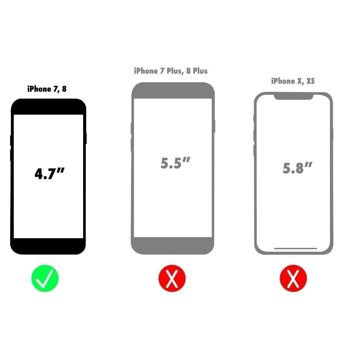 PureGear Slim Shell Series Hard Case Cover for iPhone 8 7 - Blue/Light Blue