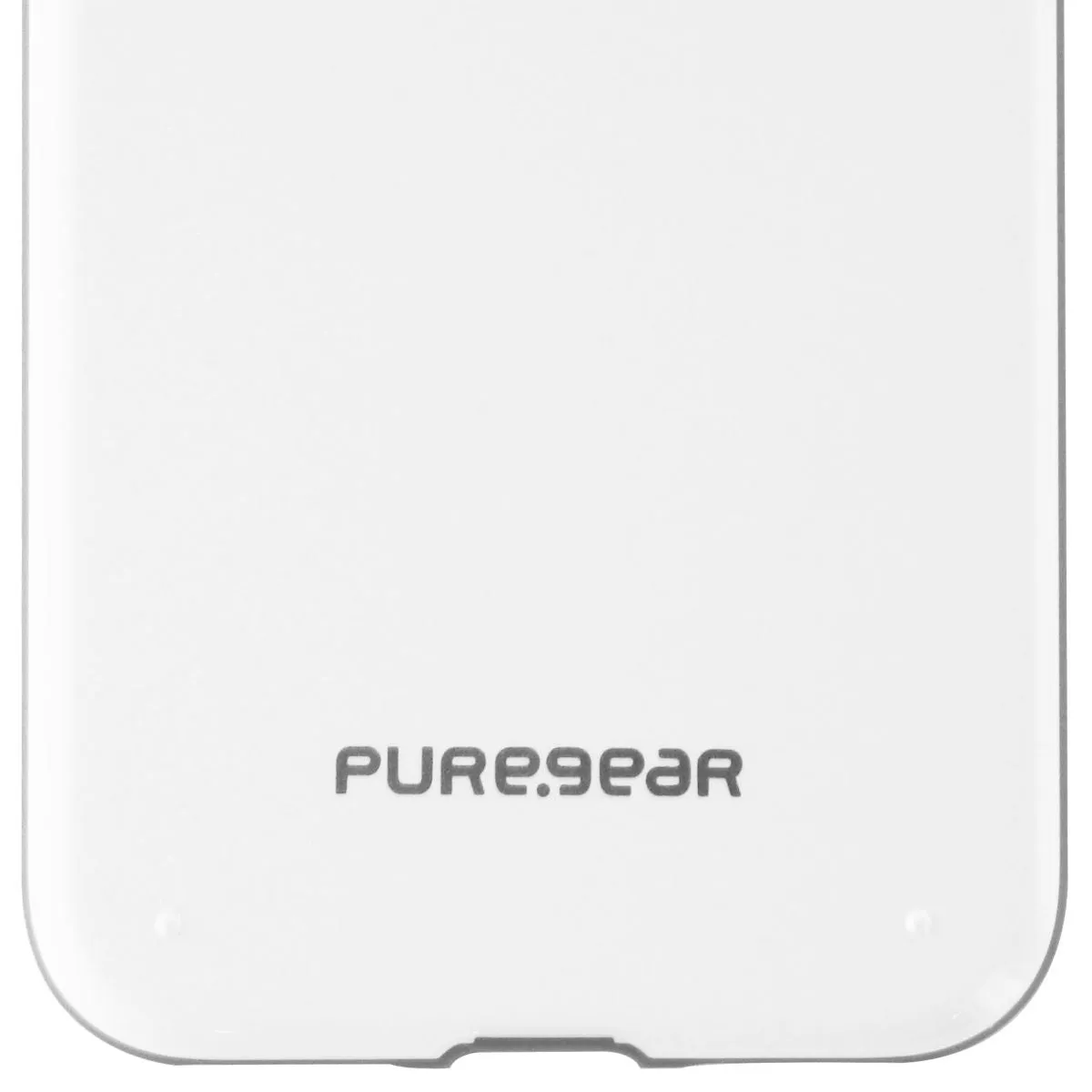PureGear Slim Shell Series Hard Case for Apple iPhone 8 / 7 - White/Gray