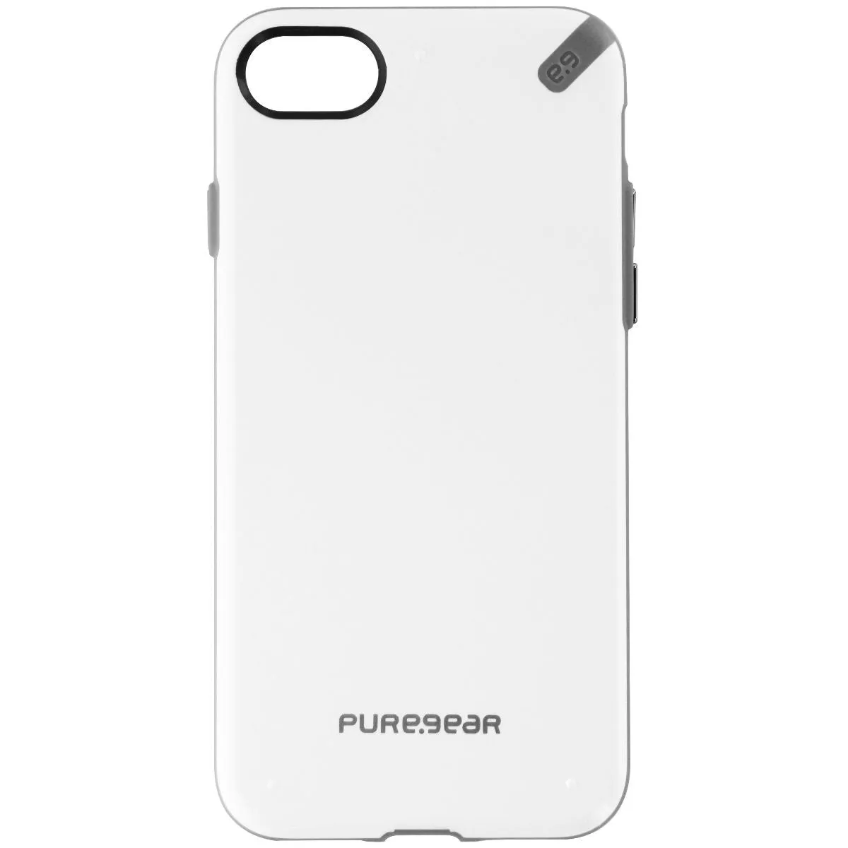 PureGear Slim Shell Series Hard Case for Apple iPhone 8 / 7 - White/Gray